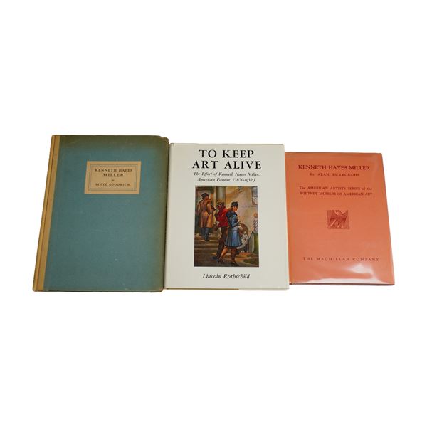 Three Kenneth Hayes Miller Hardcover Monographs by Goodrich, Rothschild, and Burroughs, 1930â[x=#836