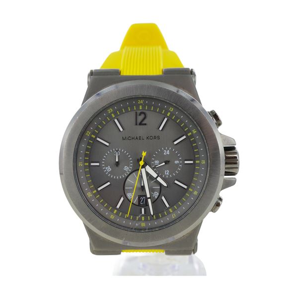 Michael Kors MK-8356 Gunmetal-Toned Stainless Steel Chronograph Wristwatch