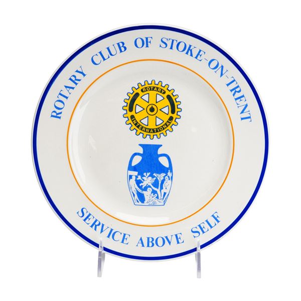 Rotary Club of Stoke-on-Trent Commemorative Ceramic Plate