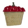 Image 1 : Vintage Ceramic Raspberry Crate Cookie Jar