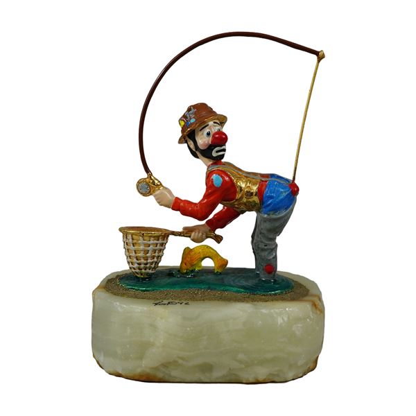 Ron Lee 1992 Signed Mixed Media Clown Sculpture