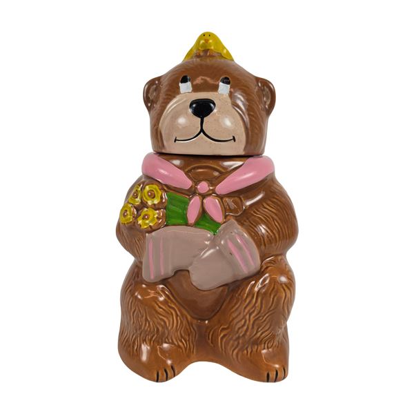 McCoy Ceramic Cookie Jar, Teddy Bear and Friend