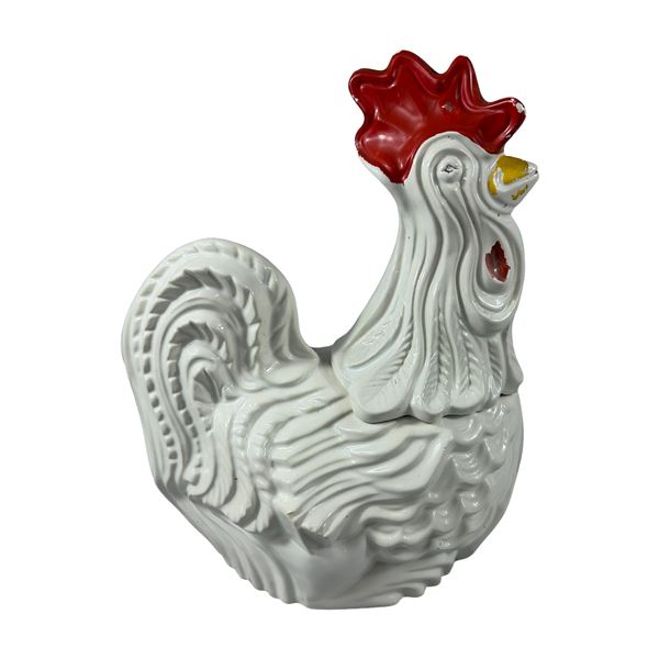 McCoy Pottery Ceramic Rooster Lidded Cookie Jar