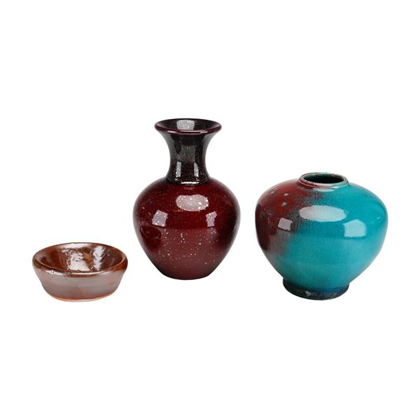 3pc American Studio Pottery by Ben Owen III, Julianne Owen, and Wizard of Clay