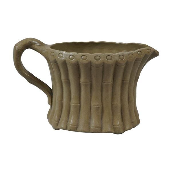 Wedgwood Drabware Cream Jug, Bamboo Pattern