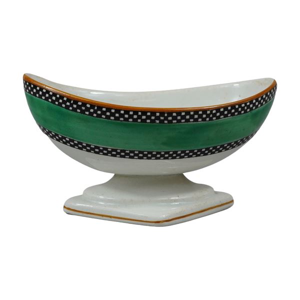 Wedgwood Heal and Son Chequer Border Footed Earthenware Dish