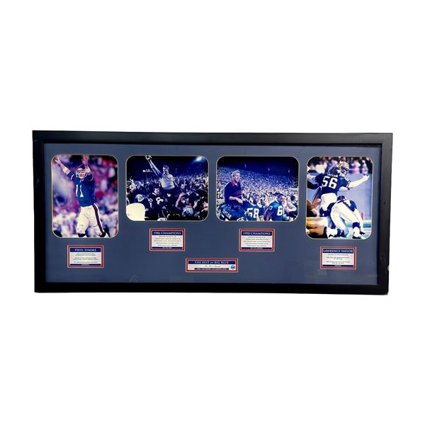 Steiner Sports New York Giants The Best of Big Blue Framed Commemorative Collage Featuring Phil Simm