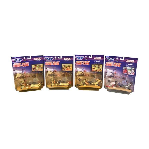 Lot of Four 1999 Starting Lineup Series Freeze Frame One-on-One MLB Action Figure