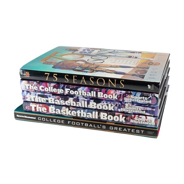 Five Sports Illustrated and NFL Hardcover Books