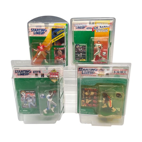 4pc Kenner Starting Lineup NFL Sports Superstar Action Figures