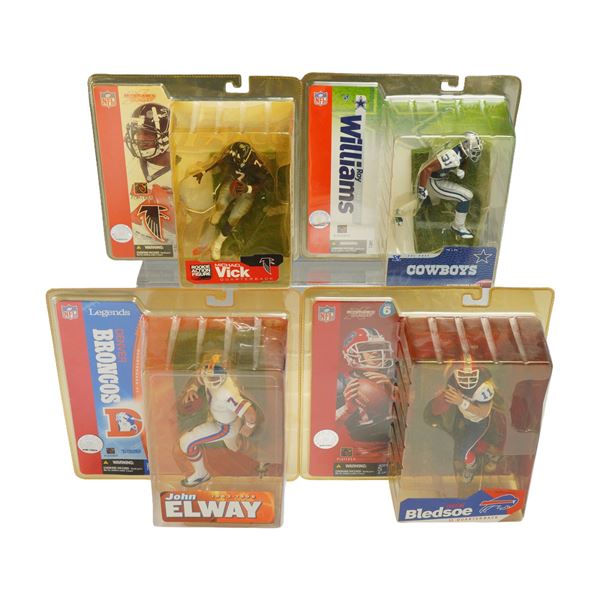 4pc NFL Figurines in Boxes by McFarlane Toys