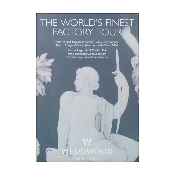 Framed Wedgwood Visitor Centre Factory Tour Advertisement Poster