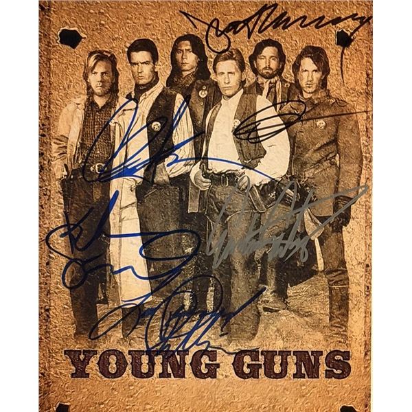 Young Guns cast signed photo