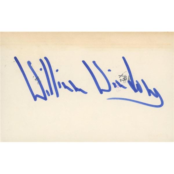 Murder She Wrote William Windom signature cut