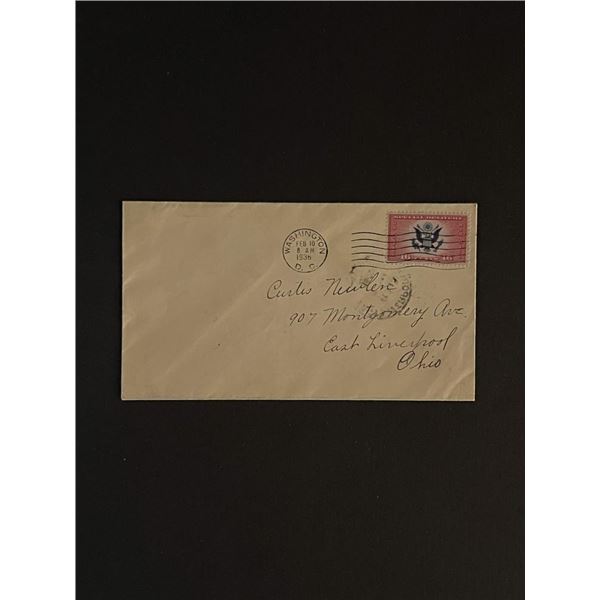 1936 Washinton DC First Day Cover