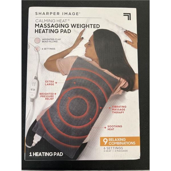 Sharper Image massaging weighted heating pad