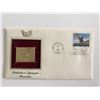 Image 1 : Prehistoric Animals: Pteranodon Gold Stamp Replica First Day Cover
