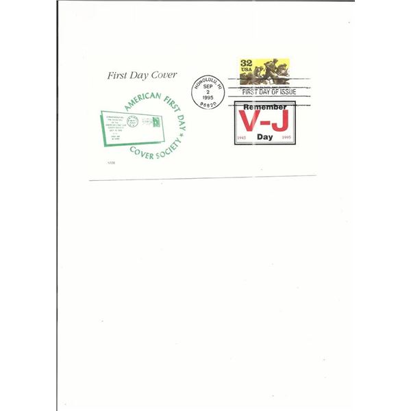 V-J Day 50th Anniversary - First Day Cover - Honolulu, HI - 1995