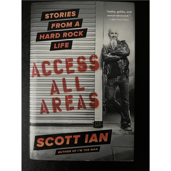 Access All Areas Scott Ian Anthrax Memoir Hardcover with Dust Jacket