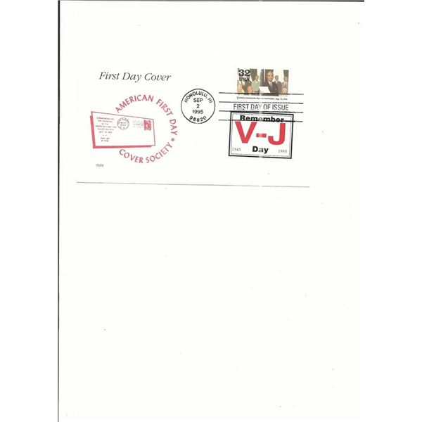 V-J Day 50th Anniversary - First Day Cover - Honolulu, HI - 1995