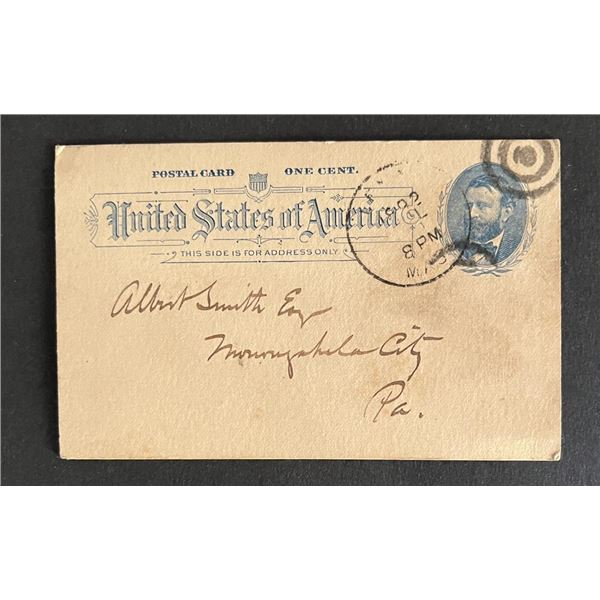 United States 1892 post card