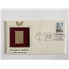 Image 1 : Connecticut Statehood: 200th Anniversary Gold Stamp Replica First Day Cover