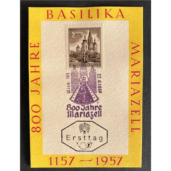 Jahre Basilika Mariazell 1957 post card