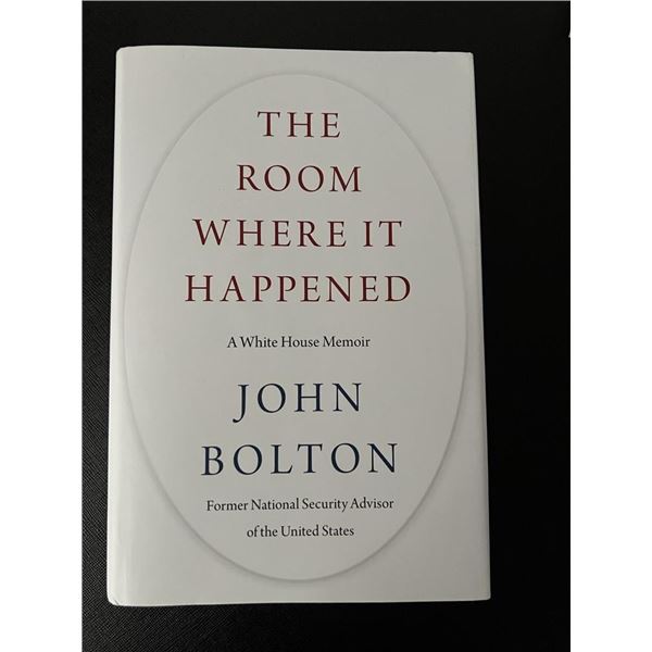 The Room Where It Happened John Bolton White House Memoir HC w/DJ