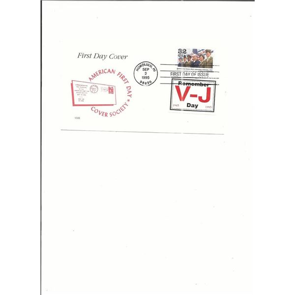 V-J Day 50th Anniversary - First Day Cover - Honolulu, HI - 1995