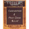 Image 1 : Vintage City Cafe Menu Art Print