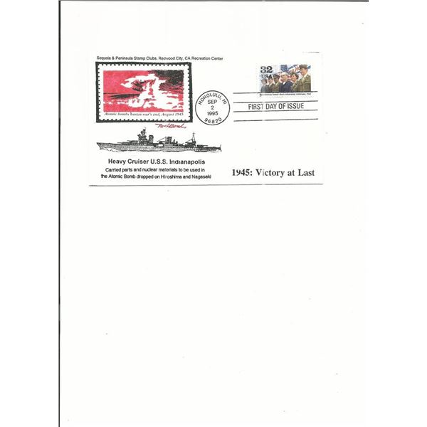 1945: Victory At Last - U.S.S. Indianapolis - Atomic Bomb - First Day Cover  - 1995 - Honolulu, HI