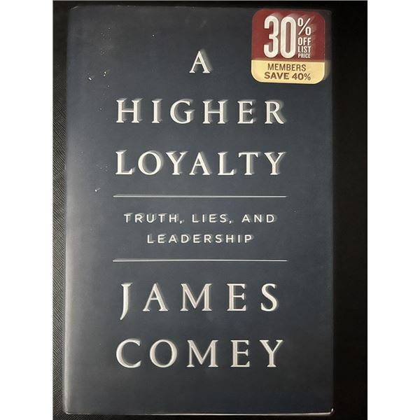 A Higher Loyalty James Comey Truth Lies Leadership Hardcover w/ DJ