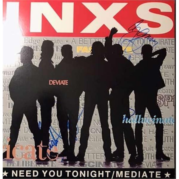 INXS Need You Tonight band signed album
