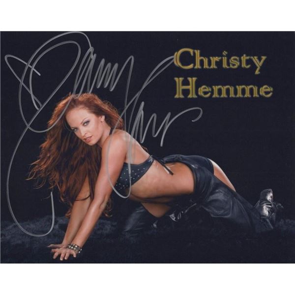 WWE Wrestler Christy Hemme Signed Photo