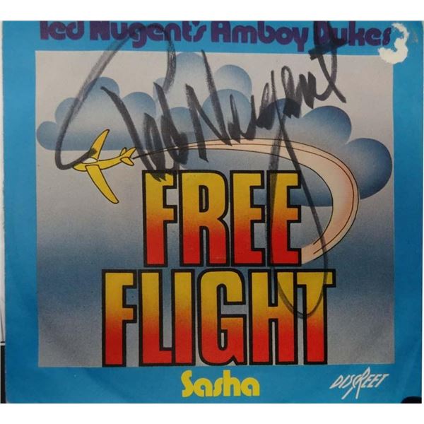 Ted Nugent signed Amboy Dukes 45 sleeve