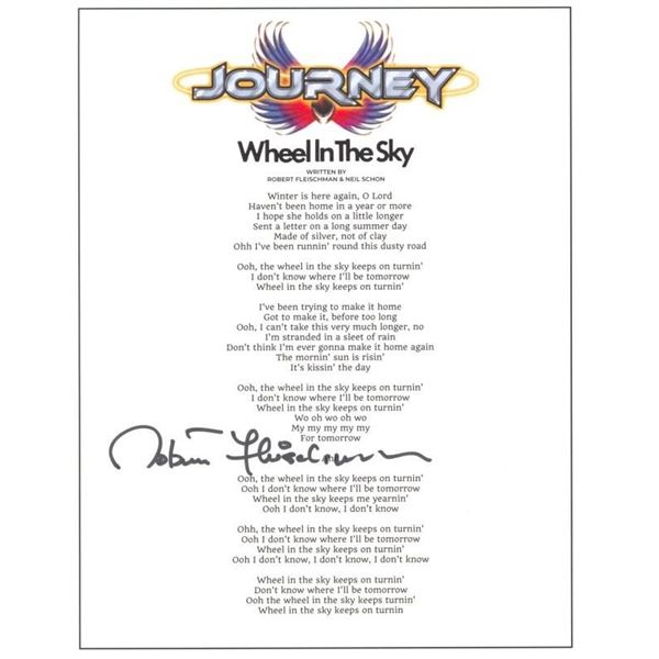 Journey Robert Fleischman Signed Photo