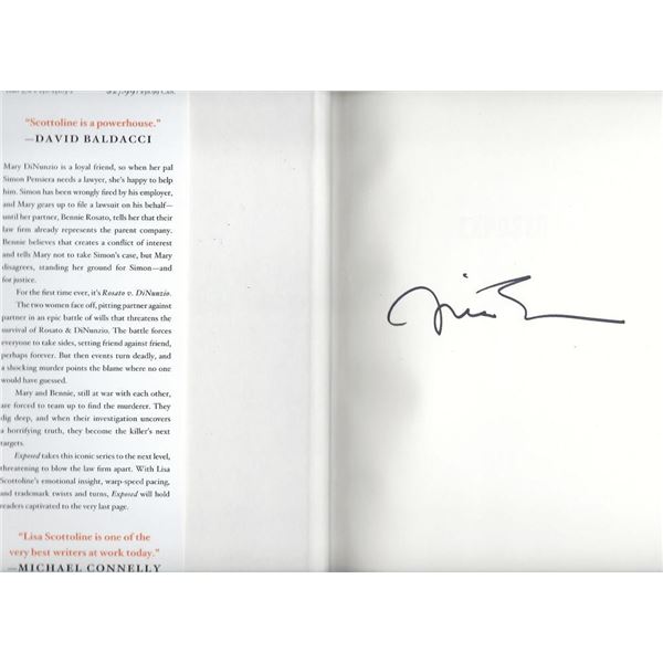 Exposed Lisa Scottoline signed book