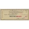 Image 1 : Journalist Newsman Walter Winchell Signed Cancelled Check JSA Authenticated