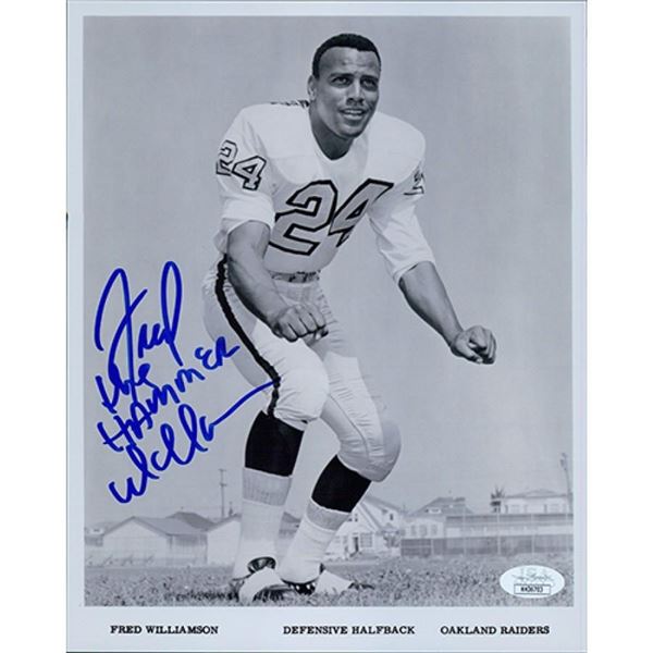 Oakland Raiders Fred The Hammer Williamson Signed Photo