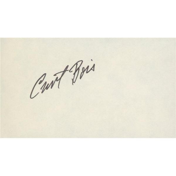 Casablanca Curt Bois signature cut