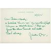 Image 1 : The Champ Jackie Cooper Signed 4.5x6.5 Personal Stationary Note JSA Authenticated