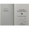 Image 1 : A Suitable Vengeance Elizabeth George Signed A Suitable Vengeance First Edition Book JSA Authentic