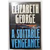 Image 2 : A Suitable Vengeance Elizabeth George Signed A Suitable Vengeance First Edition Book JSA Authentic