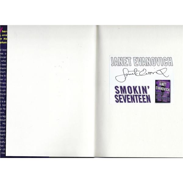 Smokin' Seventeen: A Stephanie Plum Novel Janet Evanovich signed book
