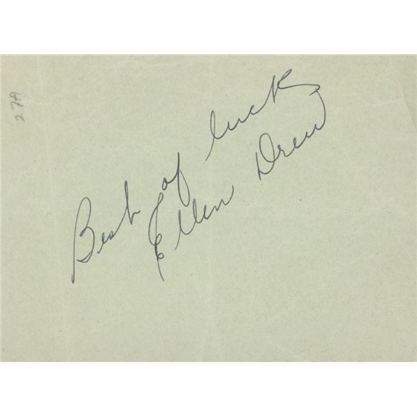 Man In The Saddle Ellen Drew signature cut