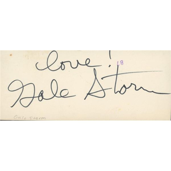 The Texas Rangers Gale Storm signature cut