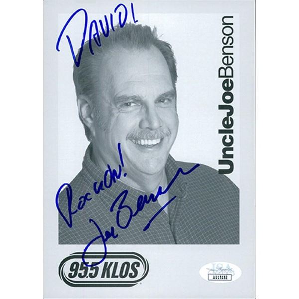 Uncle Radio DJ Joe Benson Signed Photo