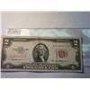Image 1 : 1953 RED SEAL $2.00 NOTE