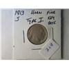 Image 2 : 1913-S FINE TYPE 1 BUFFALO NICKEL 