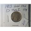 Image 2 : 1913-D FINE TYPE 1 BUFFALO NICKEL 
